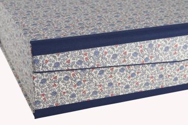 Preview: Ordnungsbox blau "Sissi", stabile Schachtel